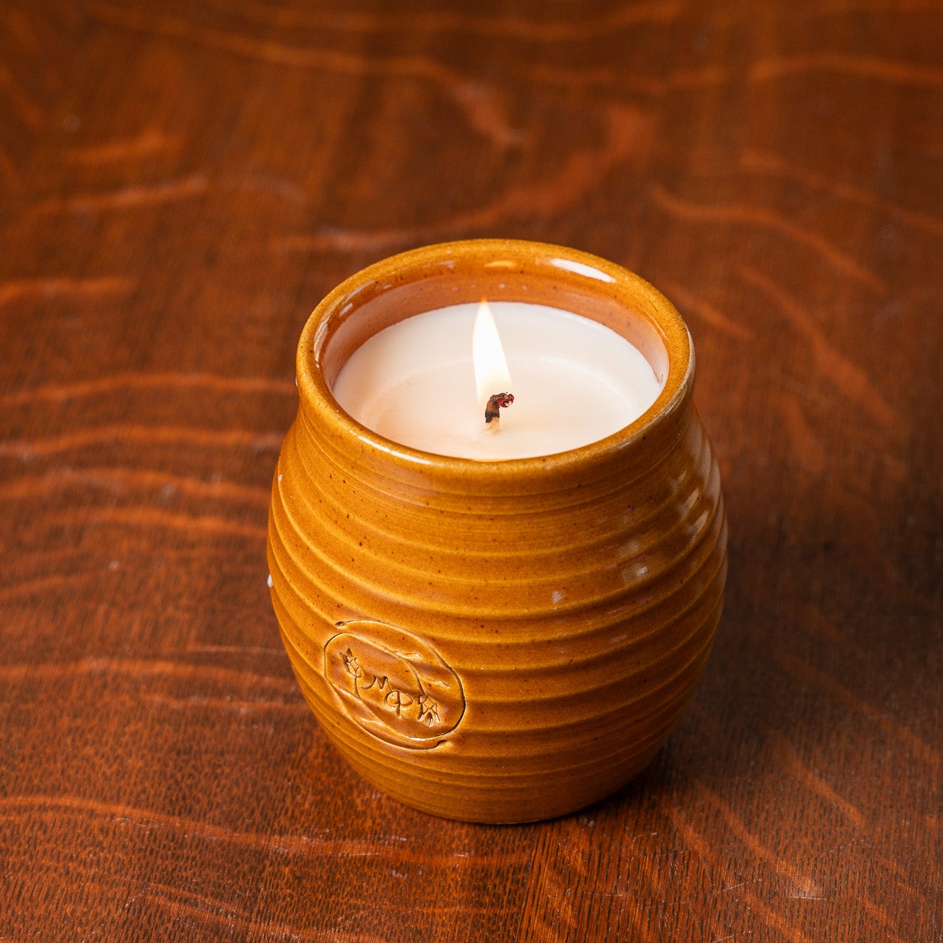 MP Stamped Candle Crock in Cinnamon - Cinnamon Vanilla Scent