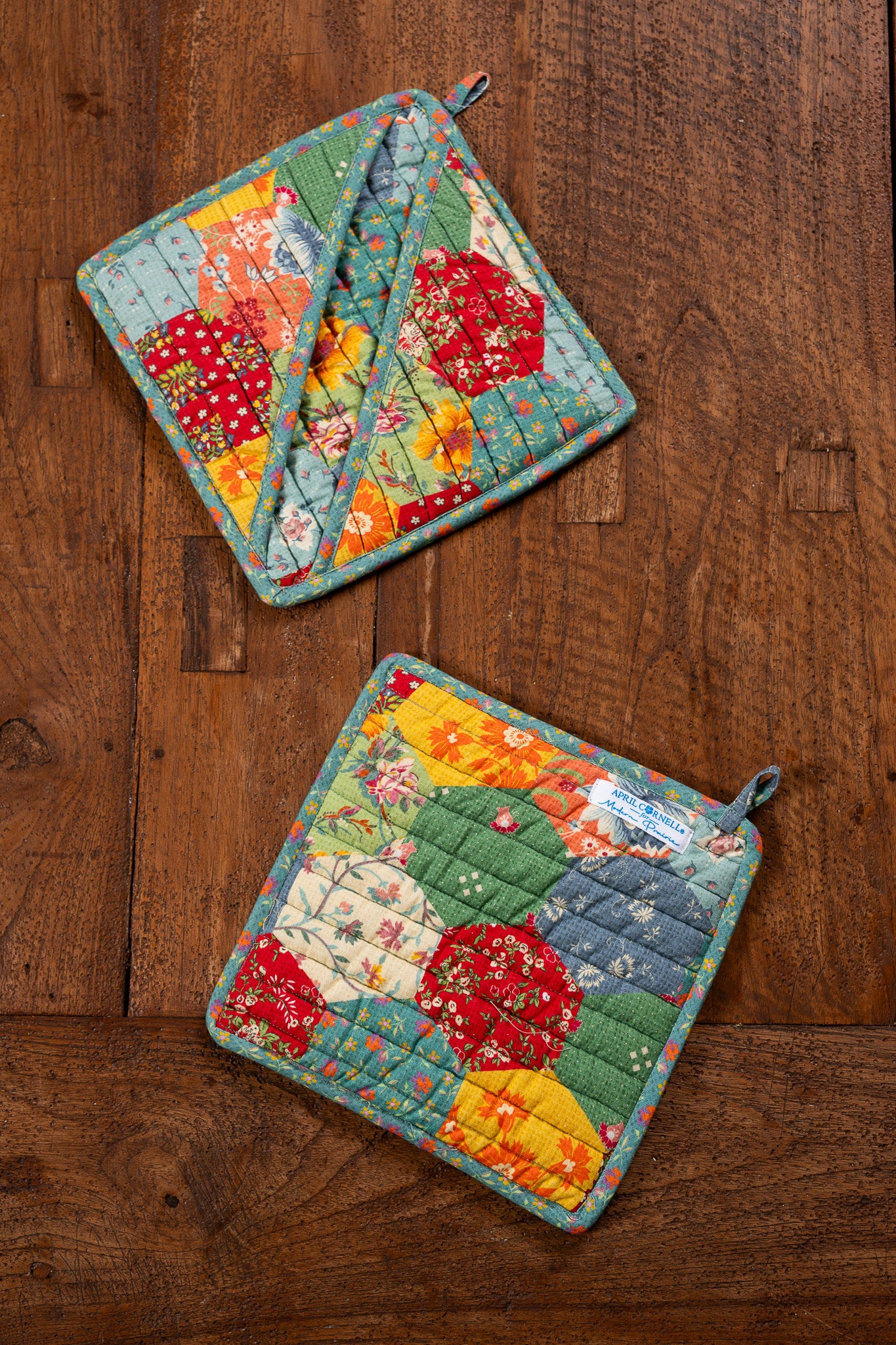 County Fair Origami Potholders, Set of 2