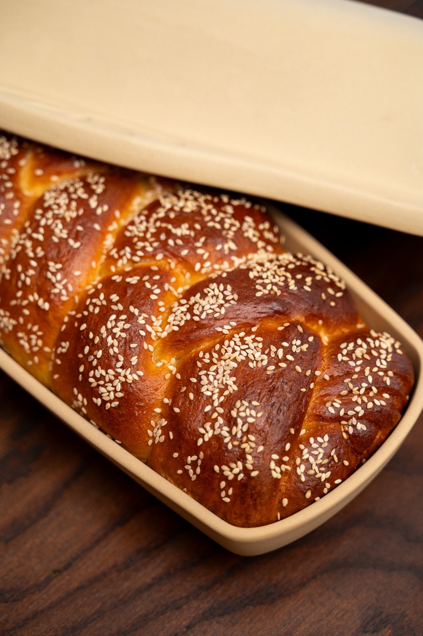 Emerson Pottery Covered Bread Pan