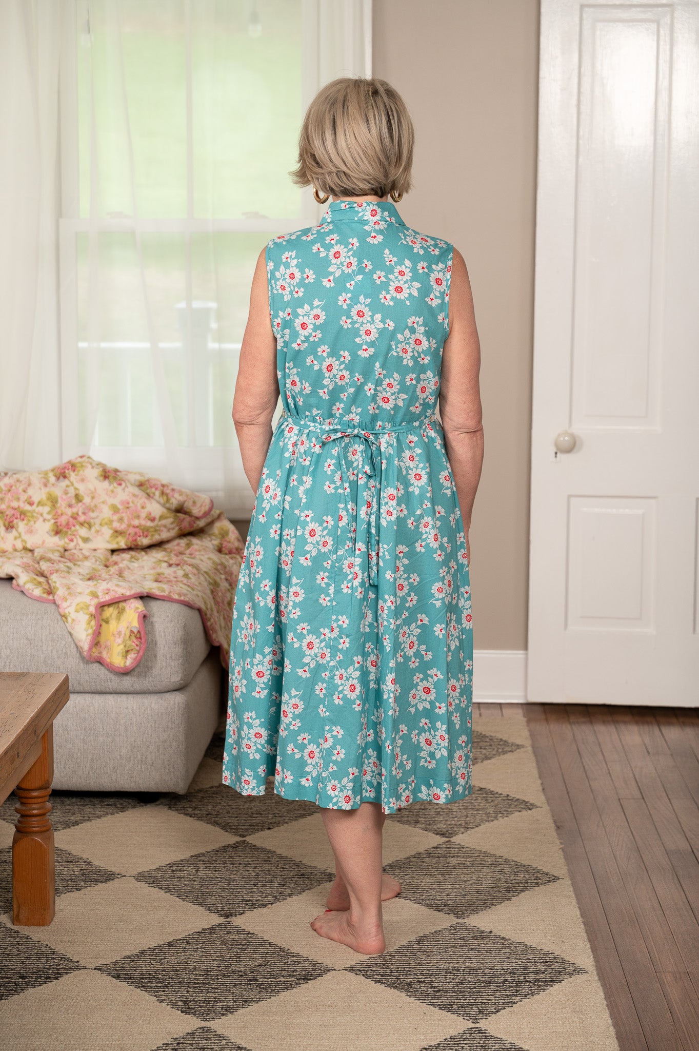 April Cornell Women's The Daisy Mae Dress, Turquoise, XS