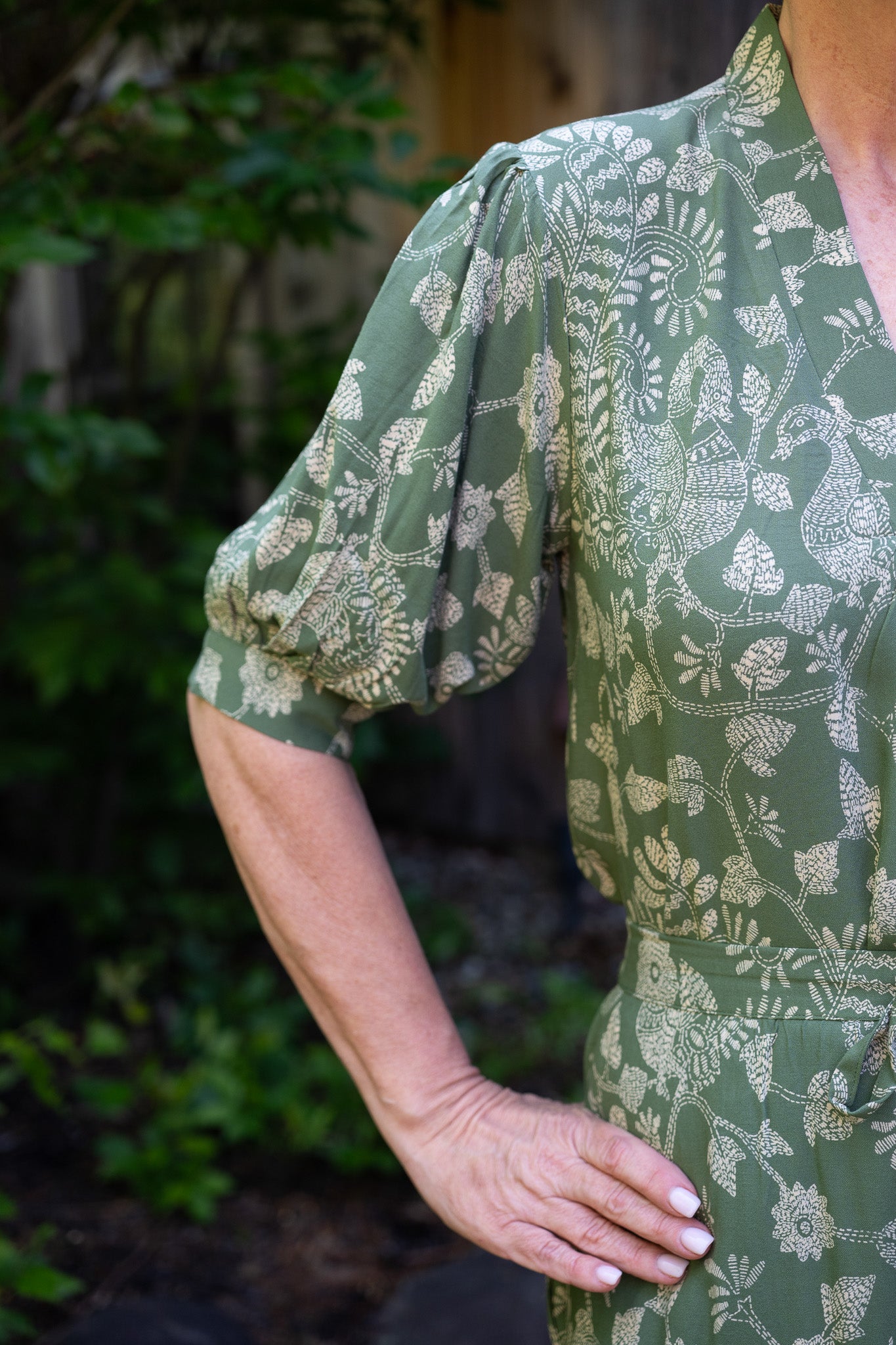 The Dancing Peacock Pajama Set