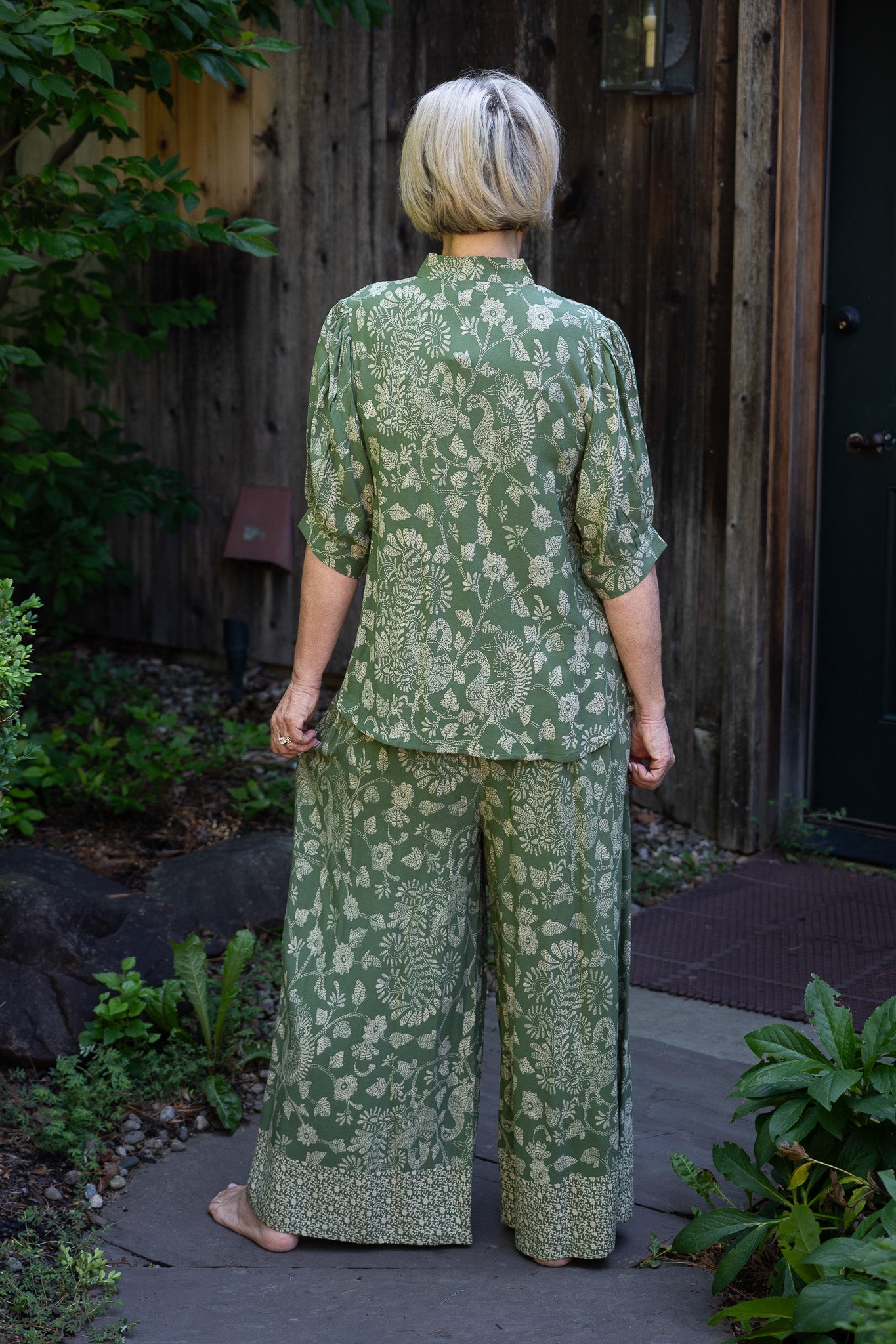 The Dancing Peacock Pajama Set