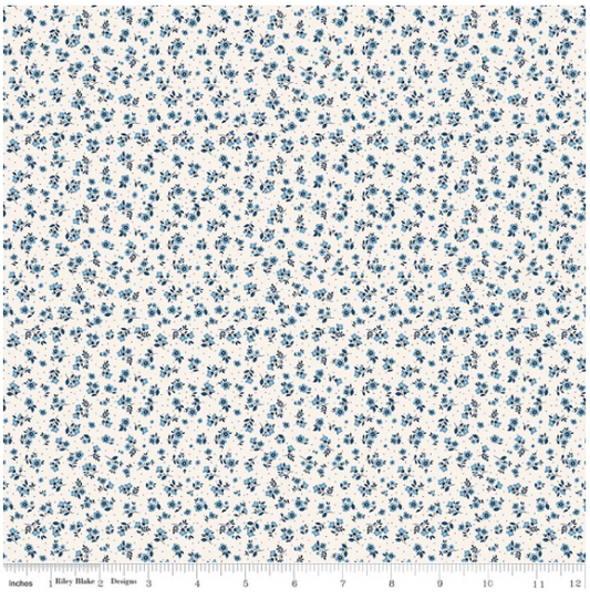 Daybreak on the Prairie Cream Ditsy, Fabric by the Yard