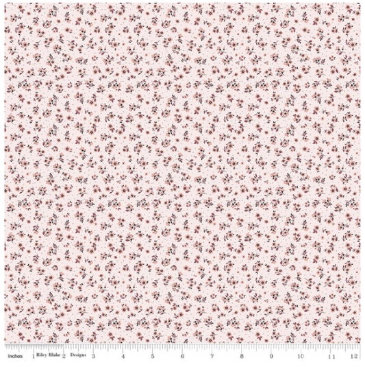 Daybreak on the Prairie Pink Ditsy, Fabric by the Yard
