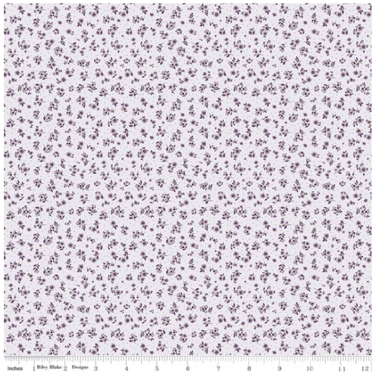 Daybreak on the Prairie Purple Ditsy, Fabric by the Yard