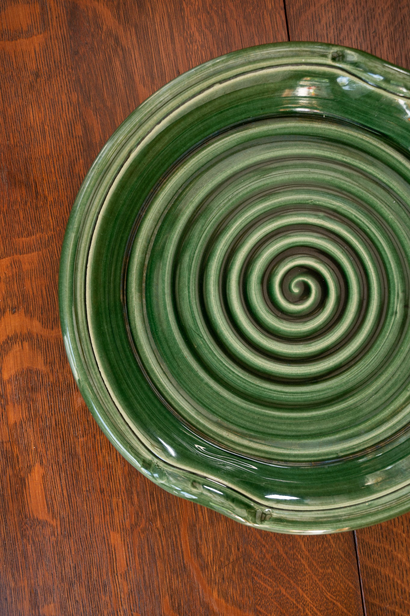 Emerald Fields Ceramic Handled Serving Platter