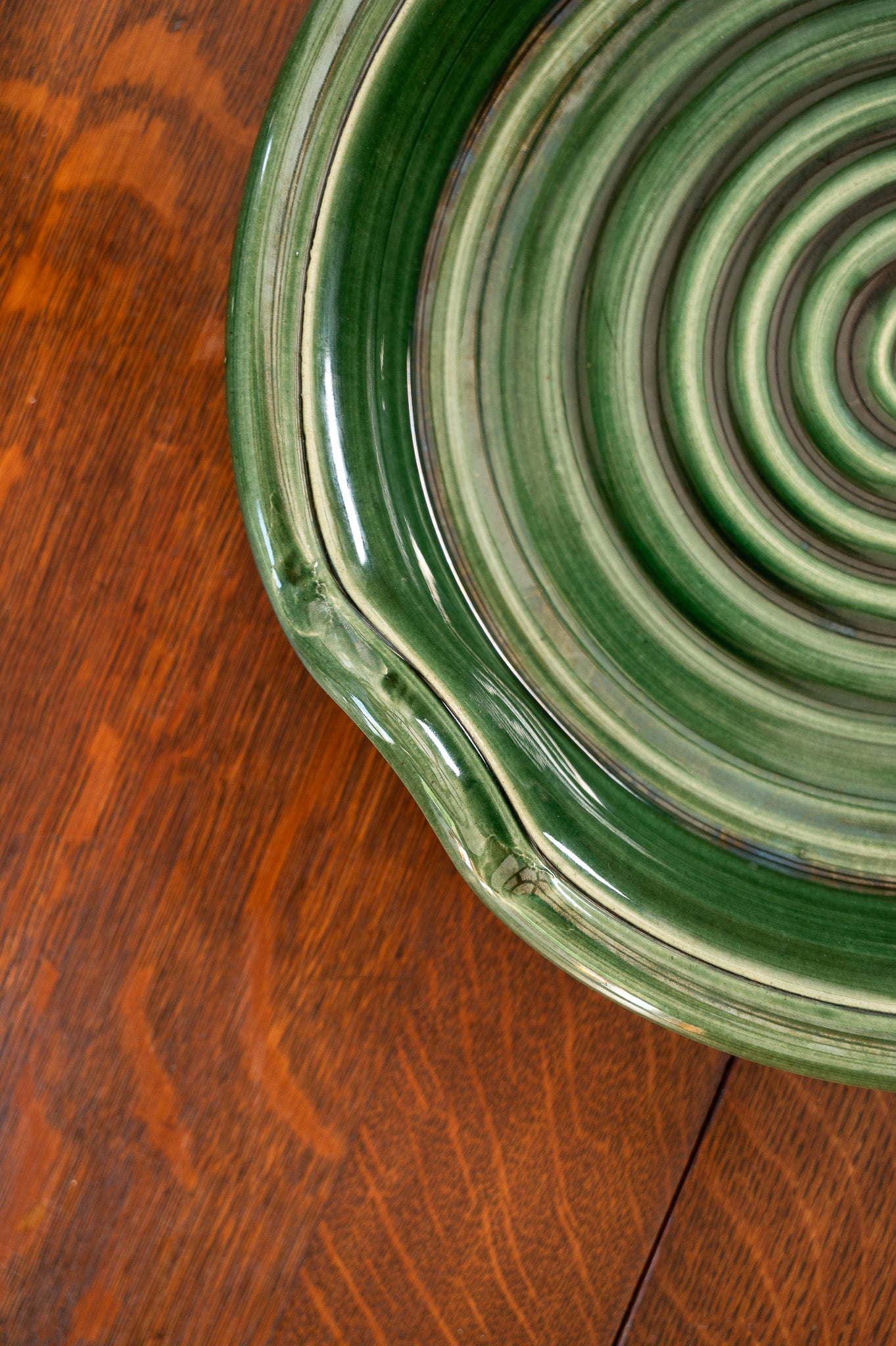 Emerald Fields Ceramic Handled Serving Platter