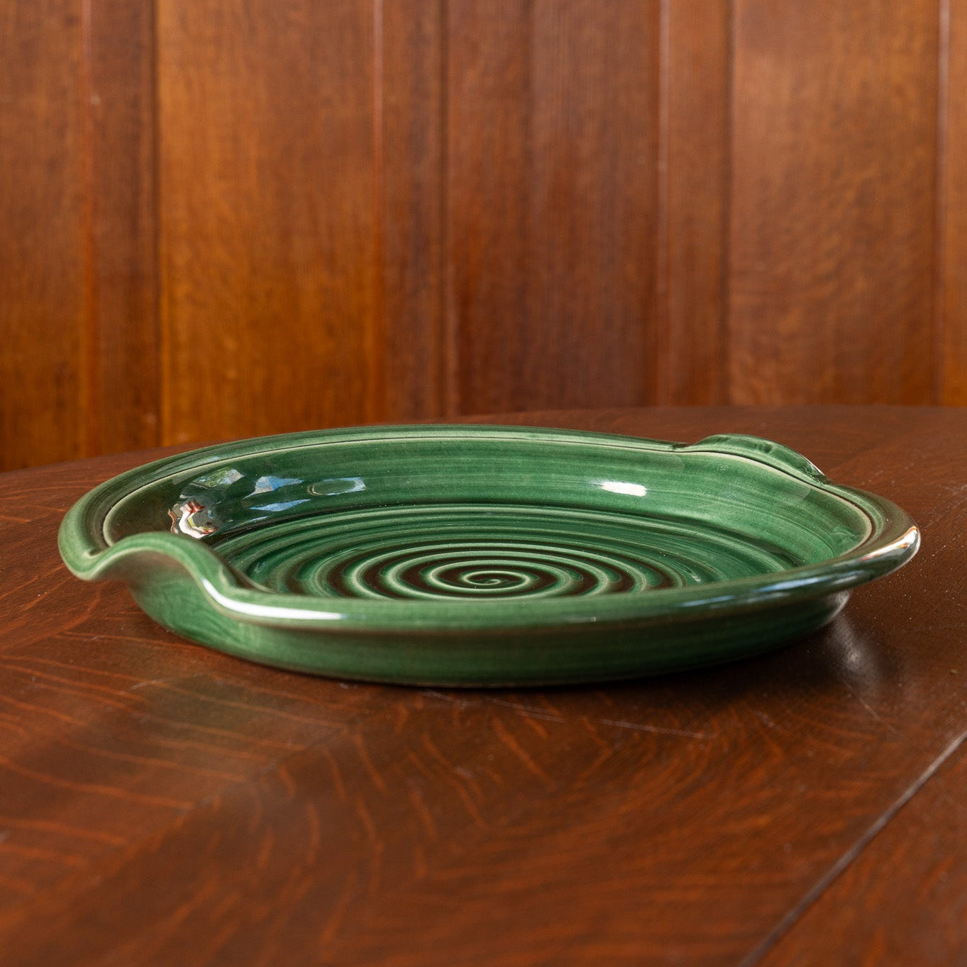 Emerald Fields Ceramic Handled Serving Platter