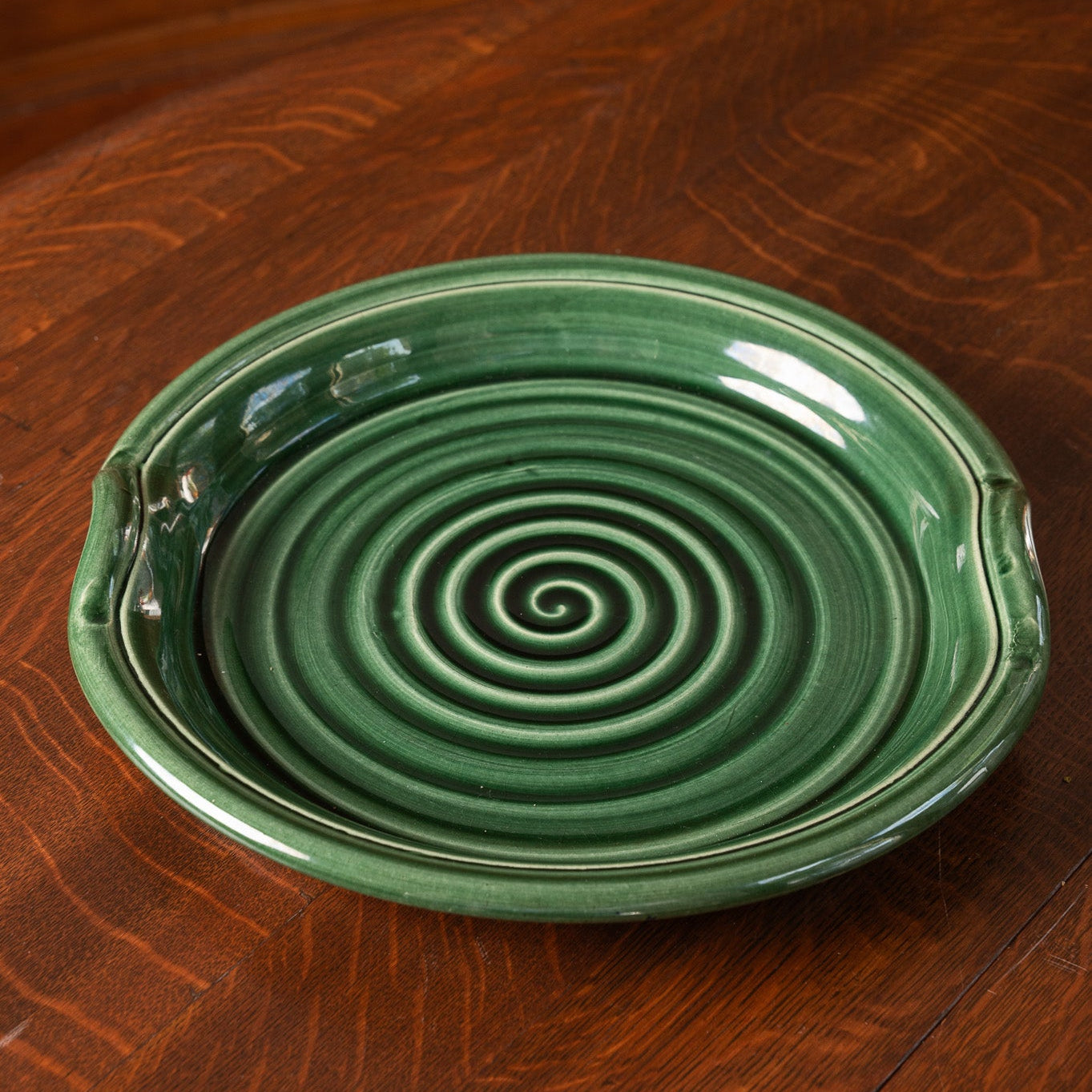 Emerald Fields Ceramic Handled Serving Platter