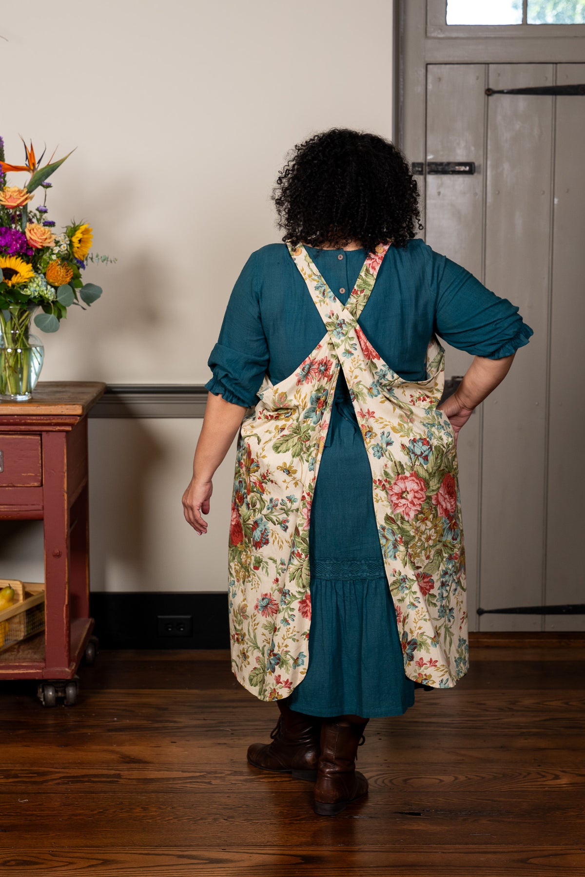 Eternal Rose Farmhouse Apron