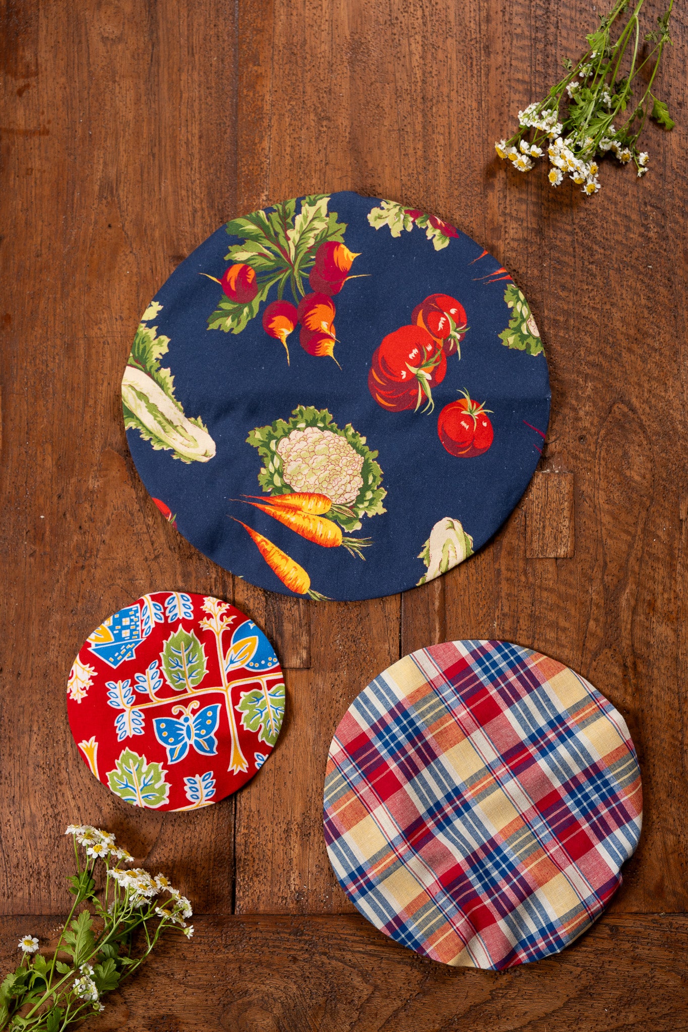 Farm Fresh Bowl Covers, Set of 3