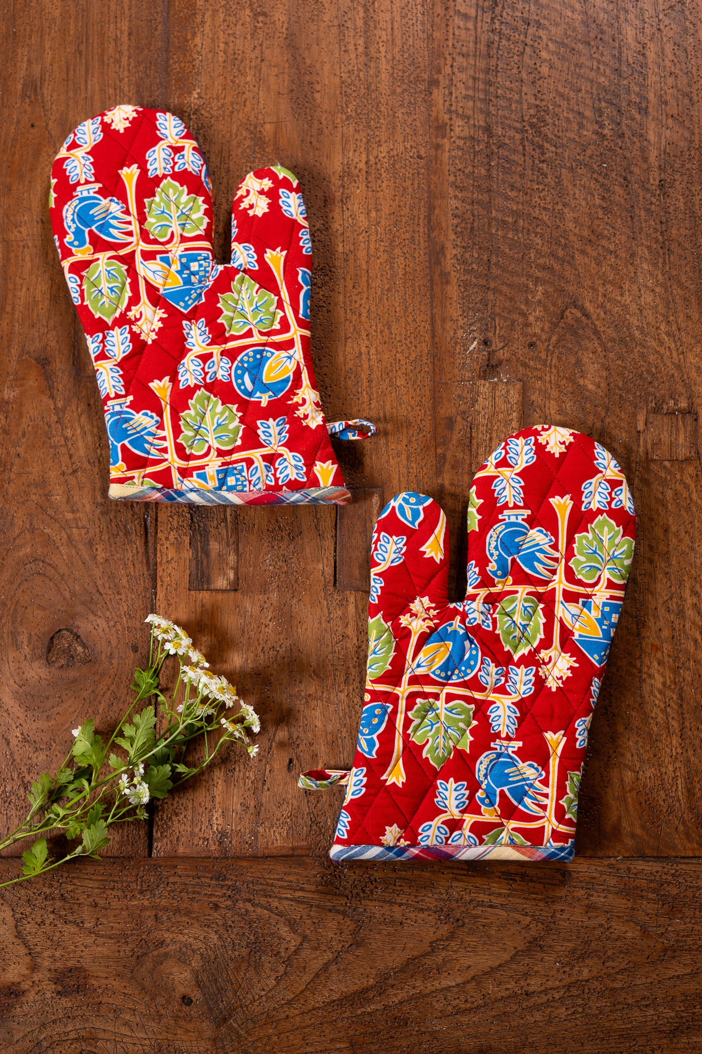 Farm Fresh Oven Mitts, Set of 2