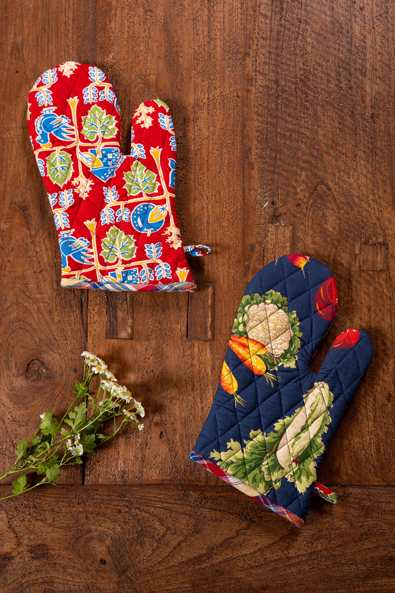 Farm Fresh Oven Mitts, Set of 2