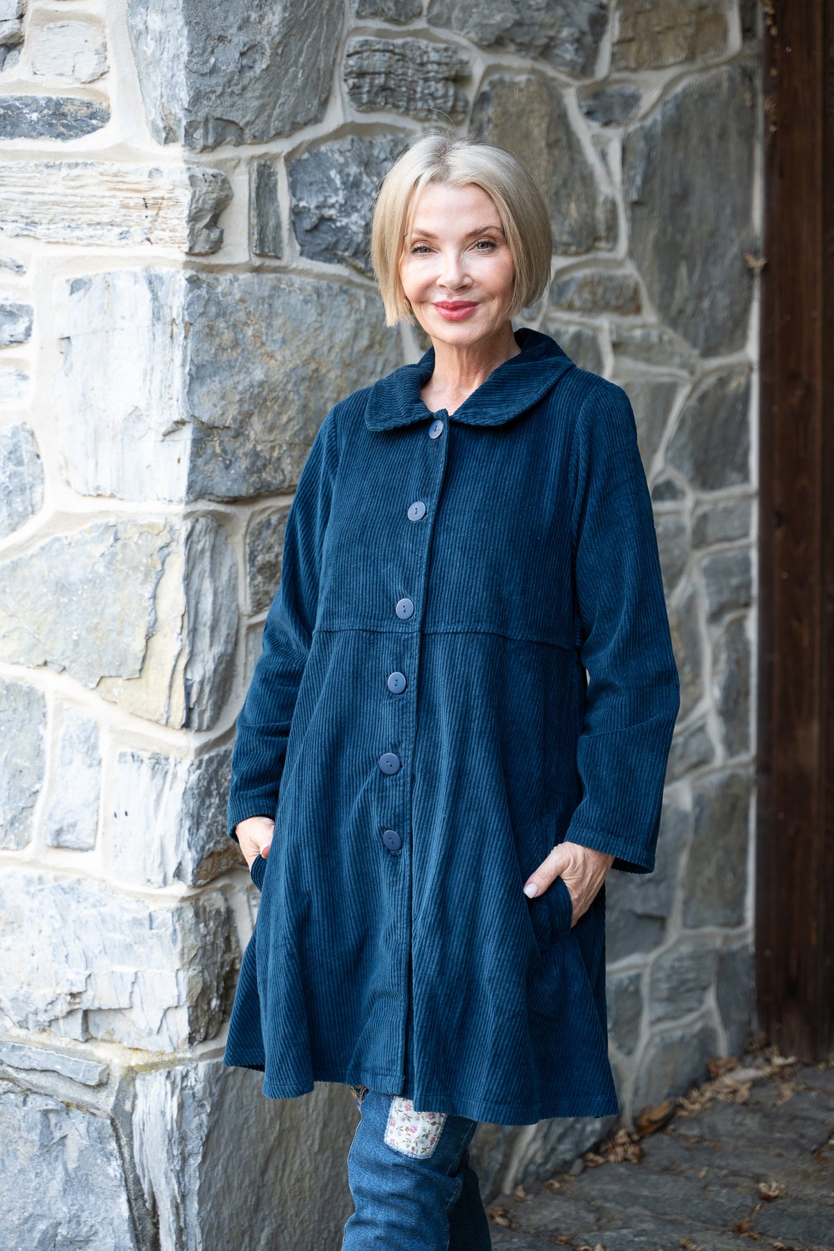 Farmer's Market Cord Jacket in Navy