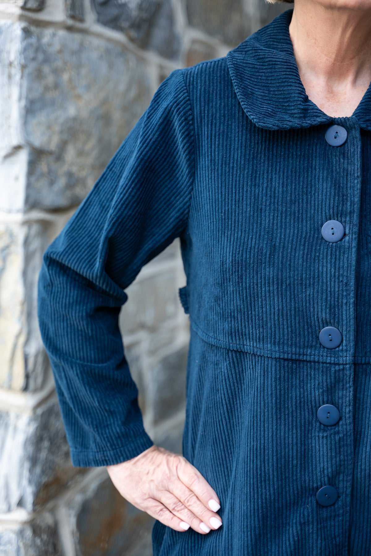 Farmer's Market Cord Jacket in Navy