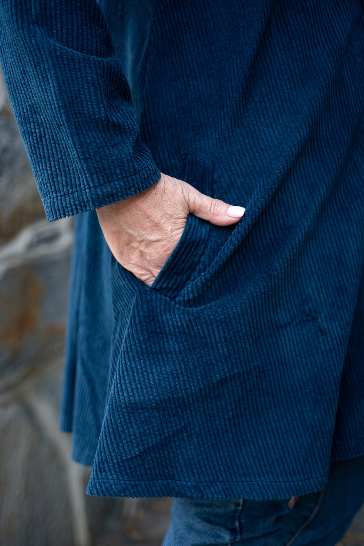 Farmer's Market Cord Jacket in Navy