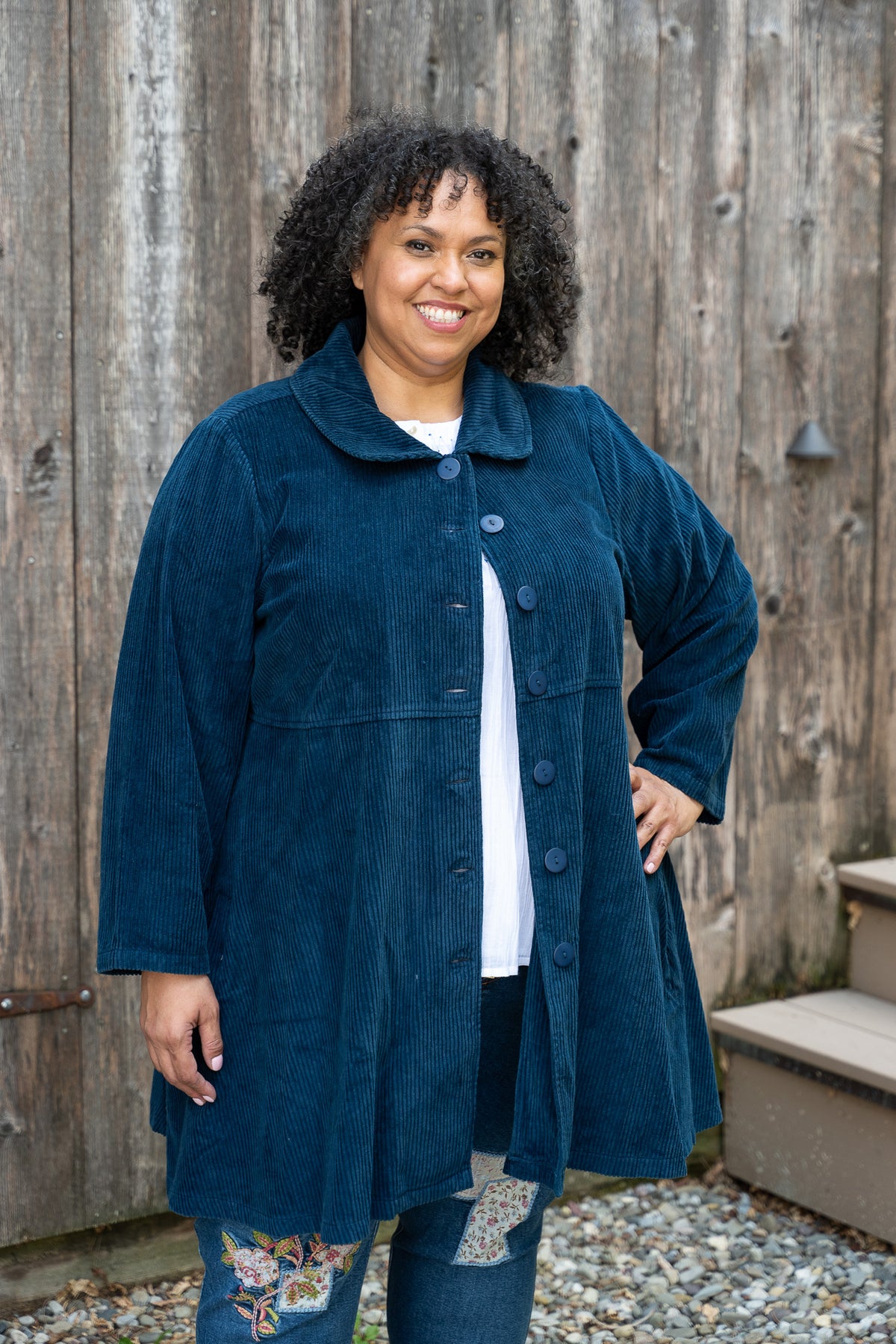 Farmer's Market Cord Jacket in Navy