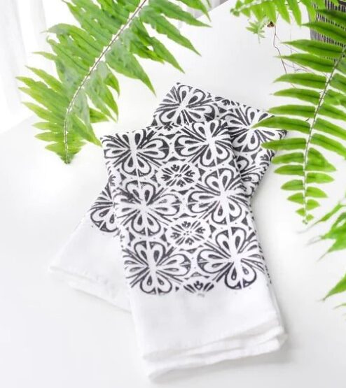 Farmhouse Tile Tea Towel