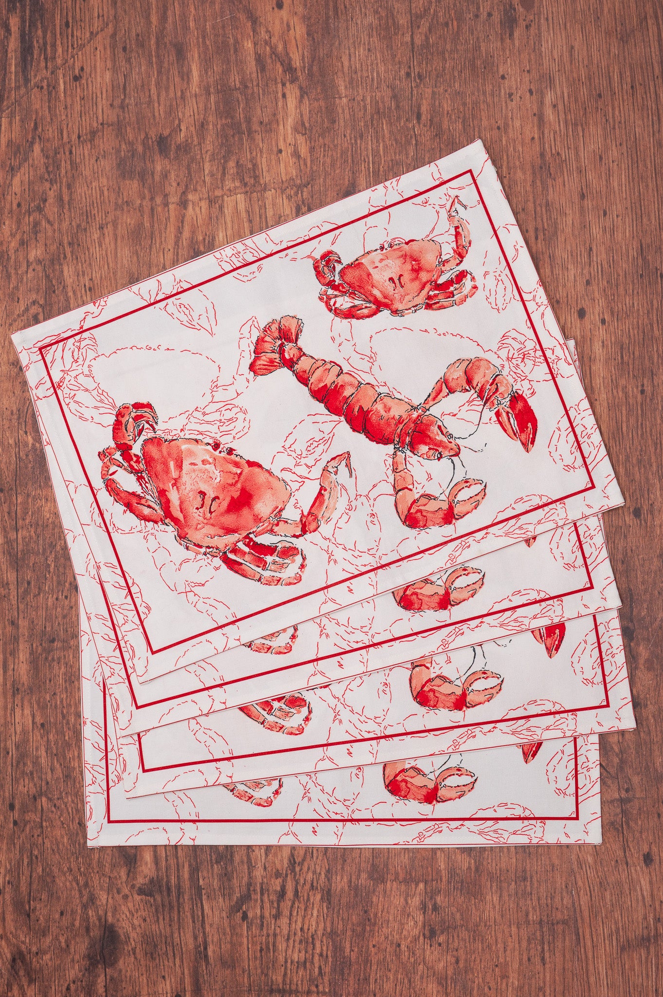 Feeling Crabby Canvas Placemats, Set of 4