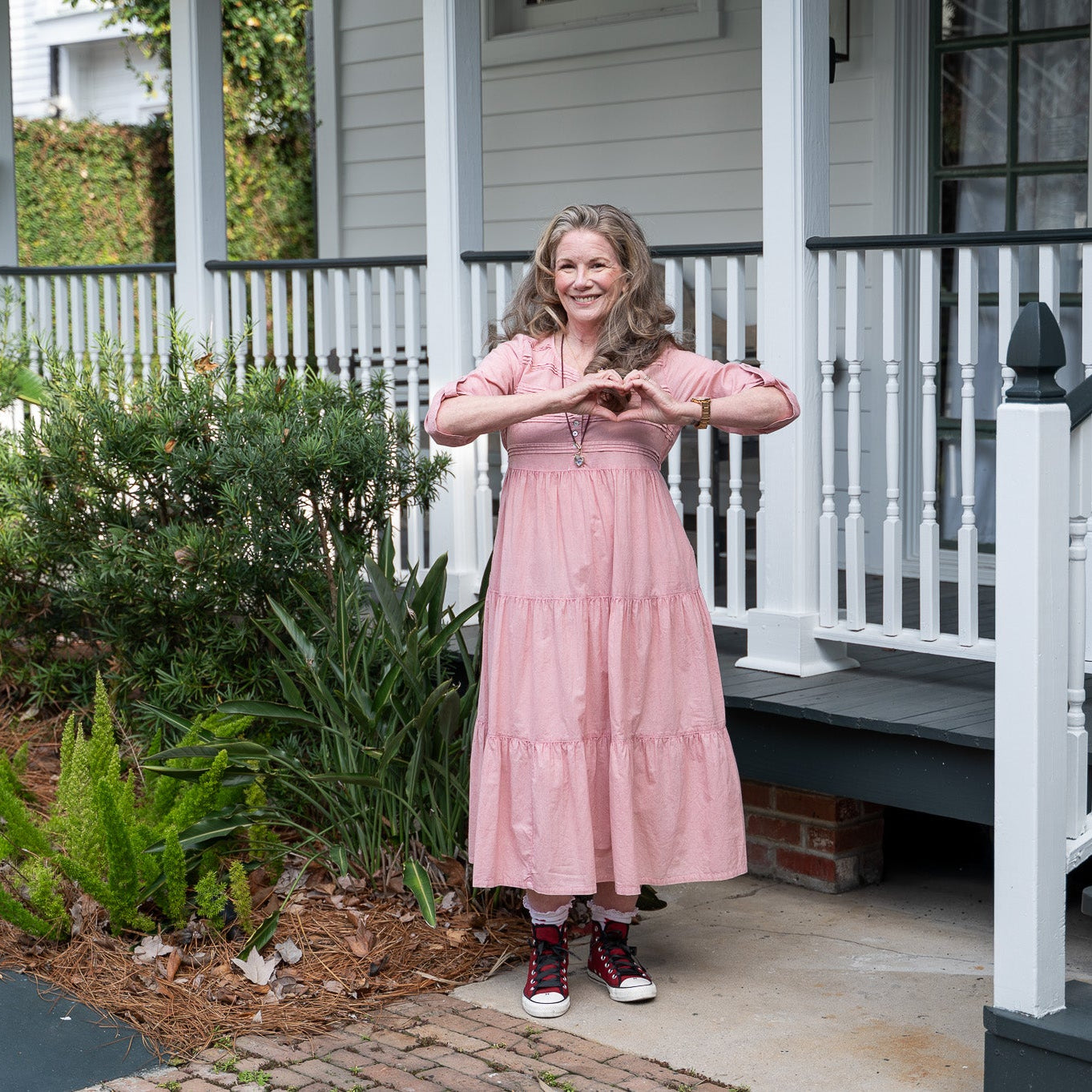 Discover The Friendship Dress in Rose: Stylish Prairie Chic