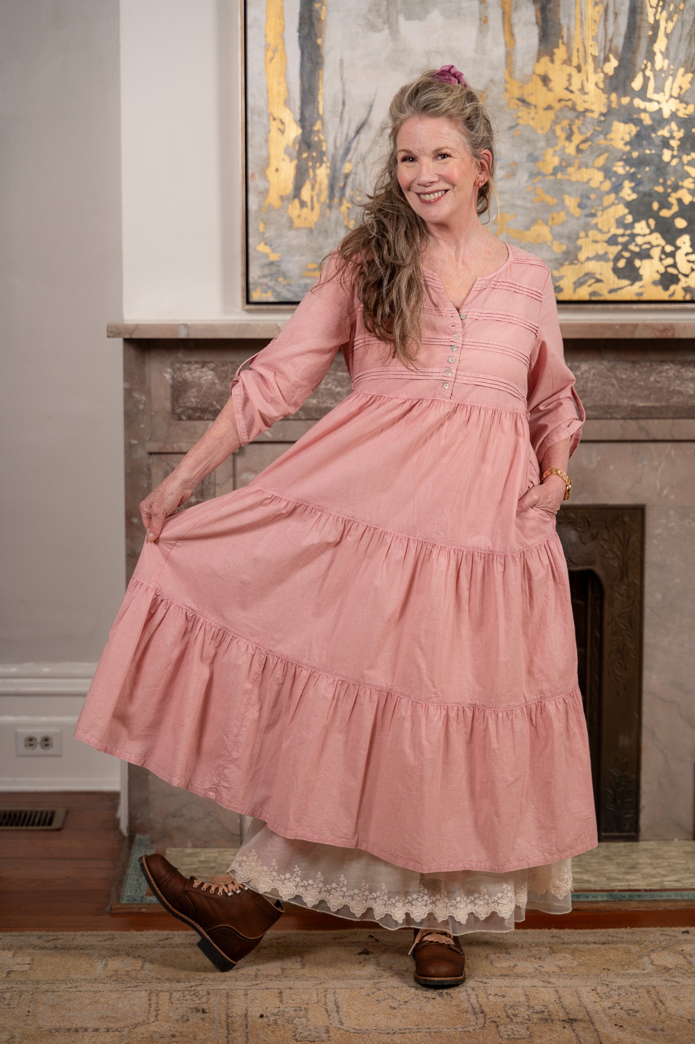 The Friendship Dress in Sunwashed Rose