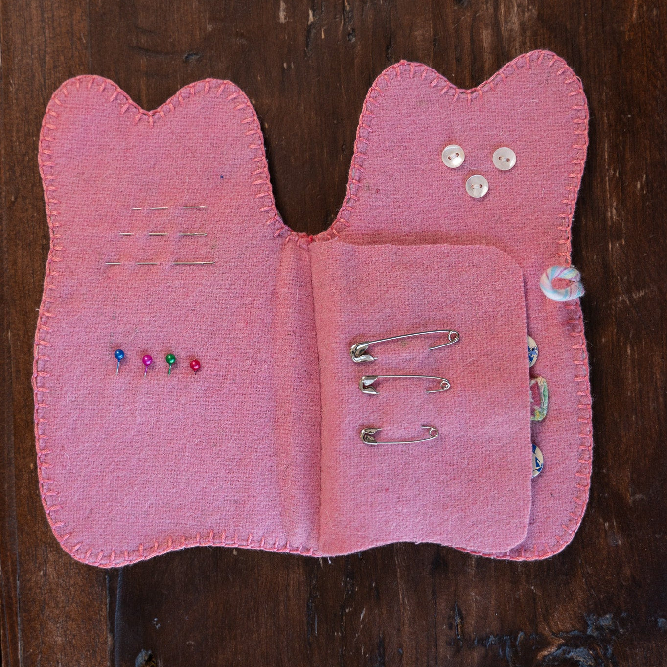 Garden Collage Patchwork Cat Sewing Kit