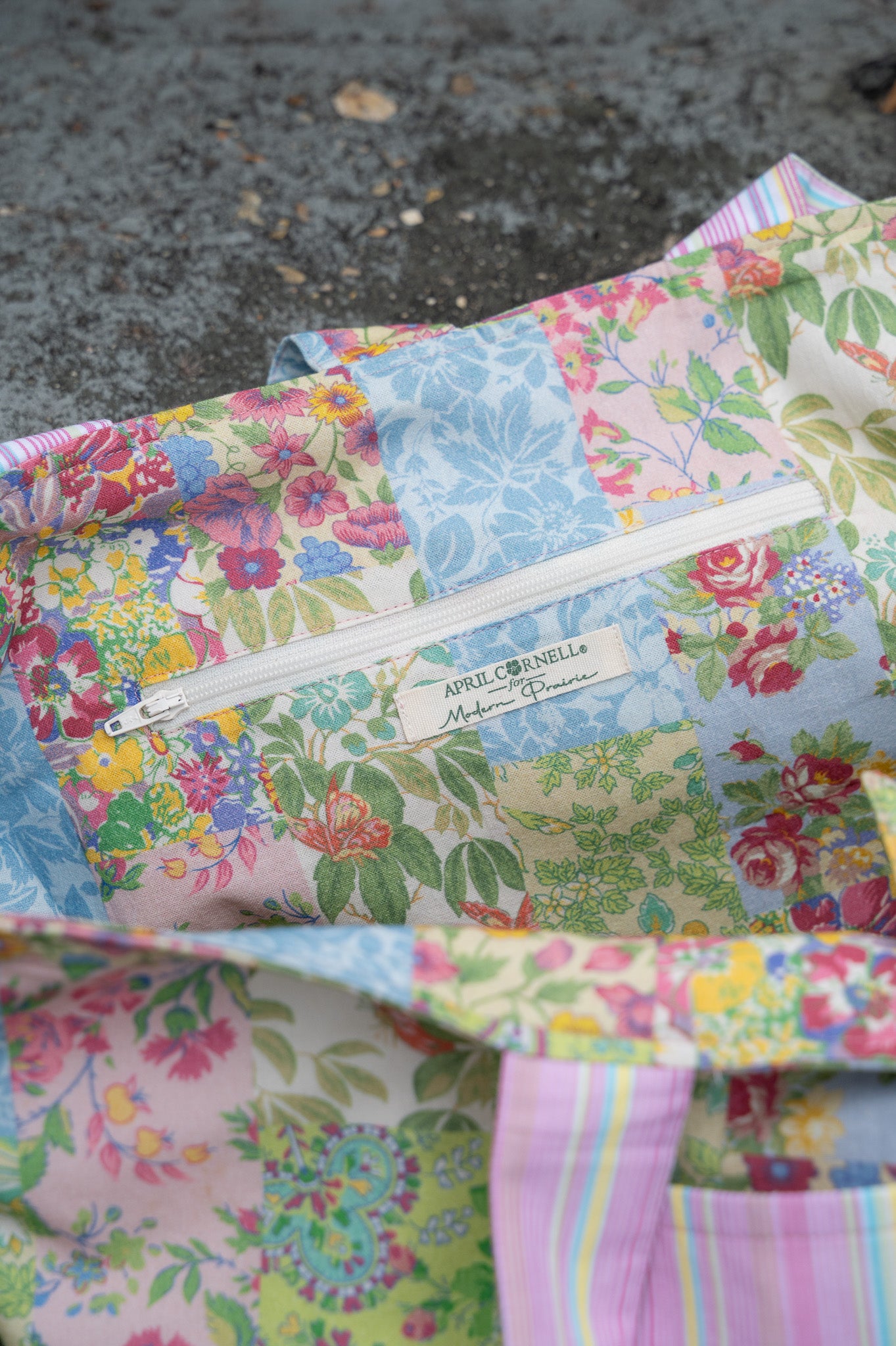 Garden Collage Patchwork Market Tote Bag