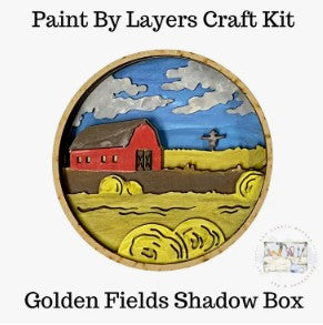 Golden Fields Shadow Box Kit