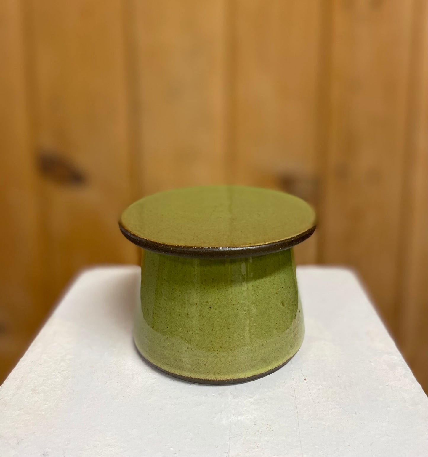 French Butter Crock in Prairie Green