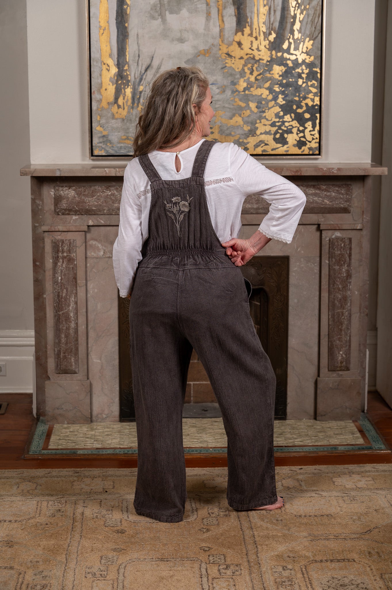 Hannah Jumpsuit in Charcoal