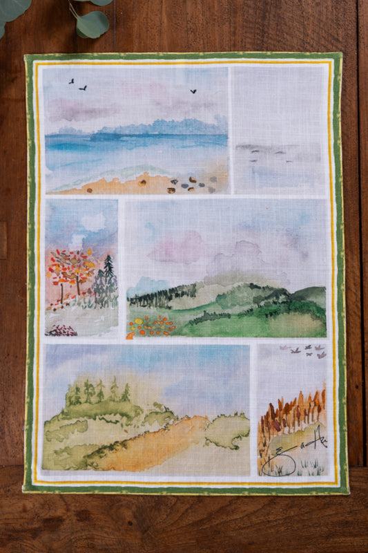 Happy Places Tea Towel