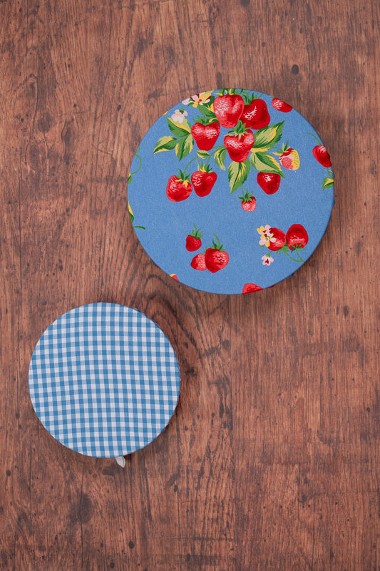 Strawberry Magic Bowl Covers, Set of 2