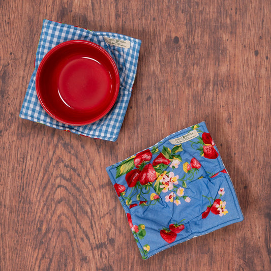 Strawberry Magic Bowl Cozies, Set of 2