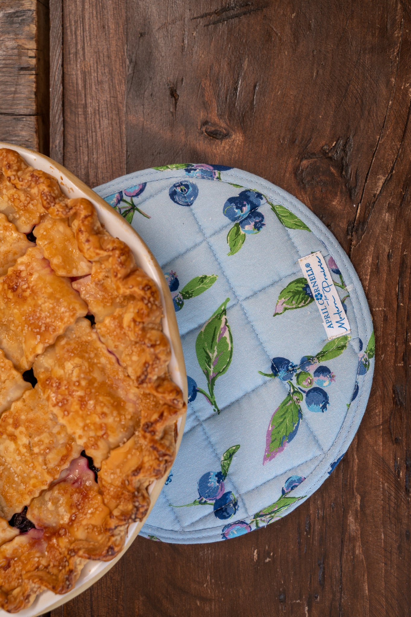 Berry Fine Pie Time Potholder & Trivet, Set of 2