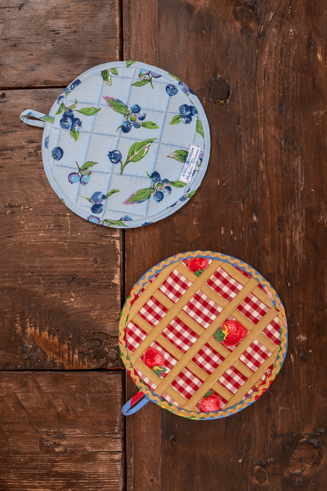 Berry Fine Pie Time Potholder & Trivet, Set of 2