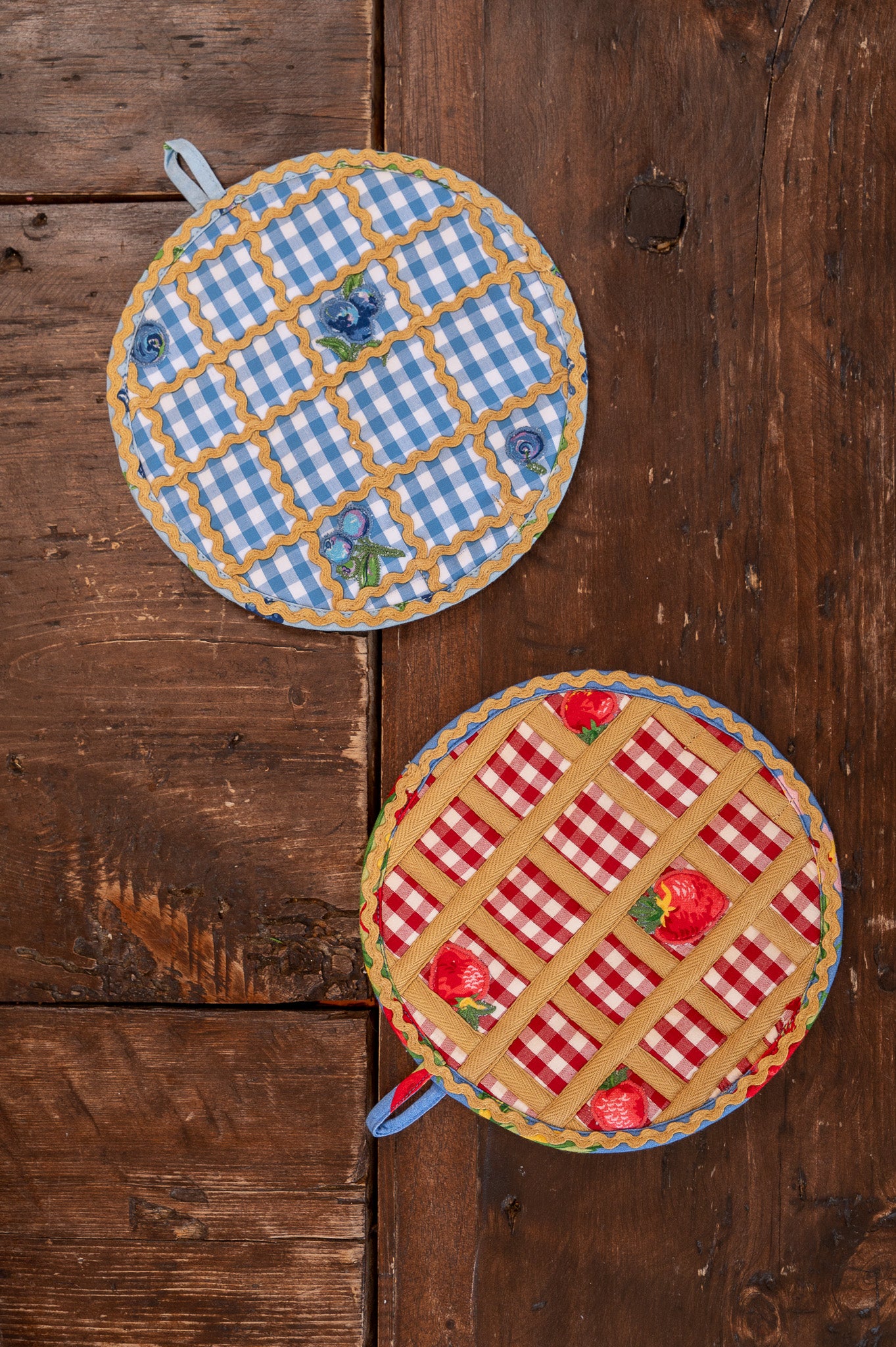 Berry Fine Pie Time Potholder & Trivet, Set of 2