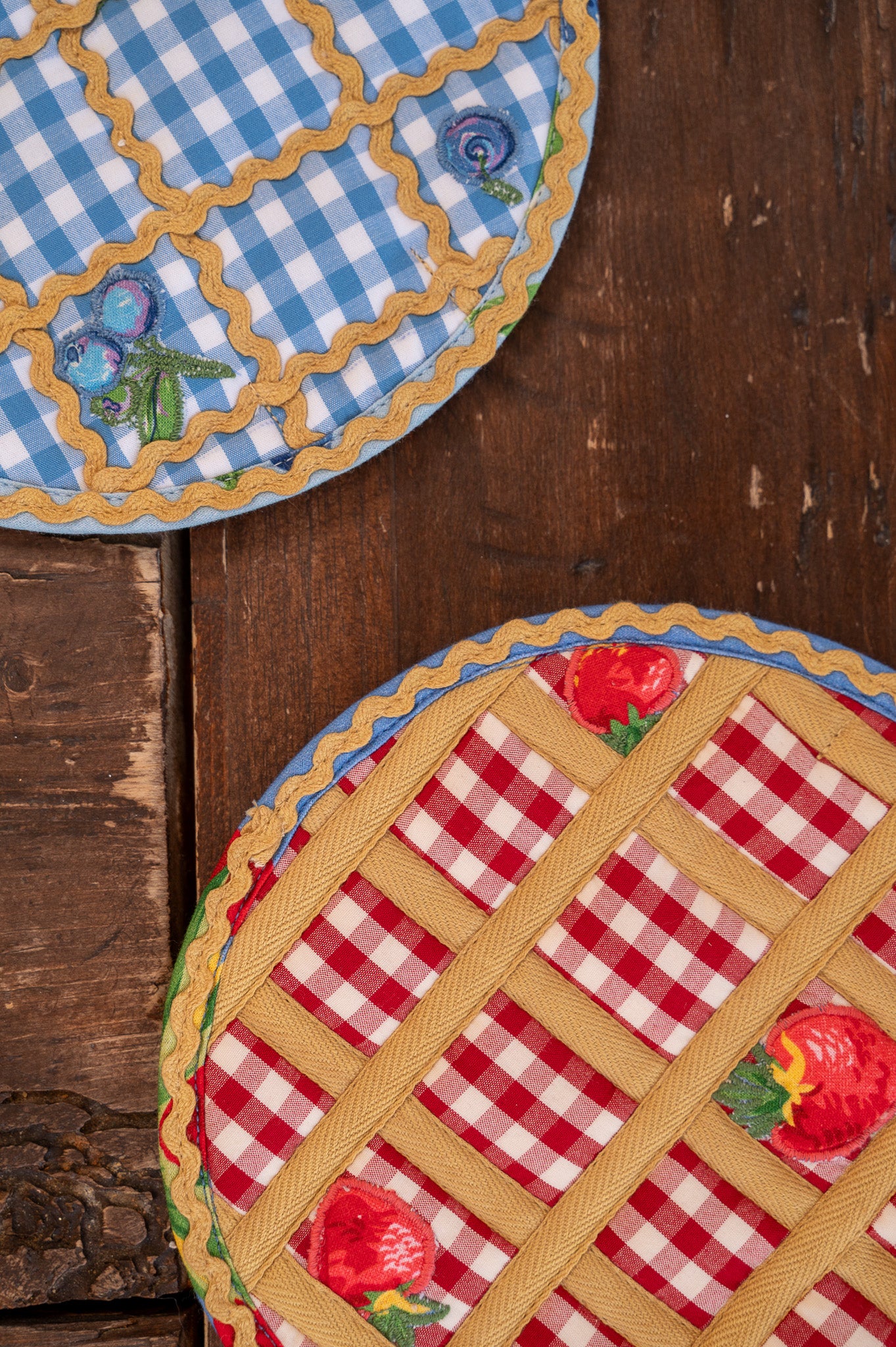 Berry Fine Pie Time Potholder & Trivet, Set of 2