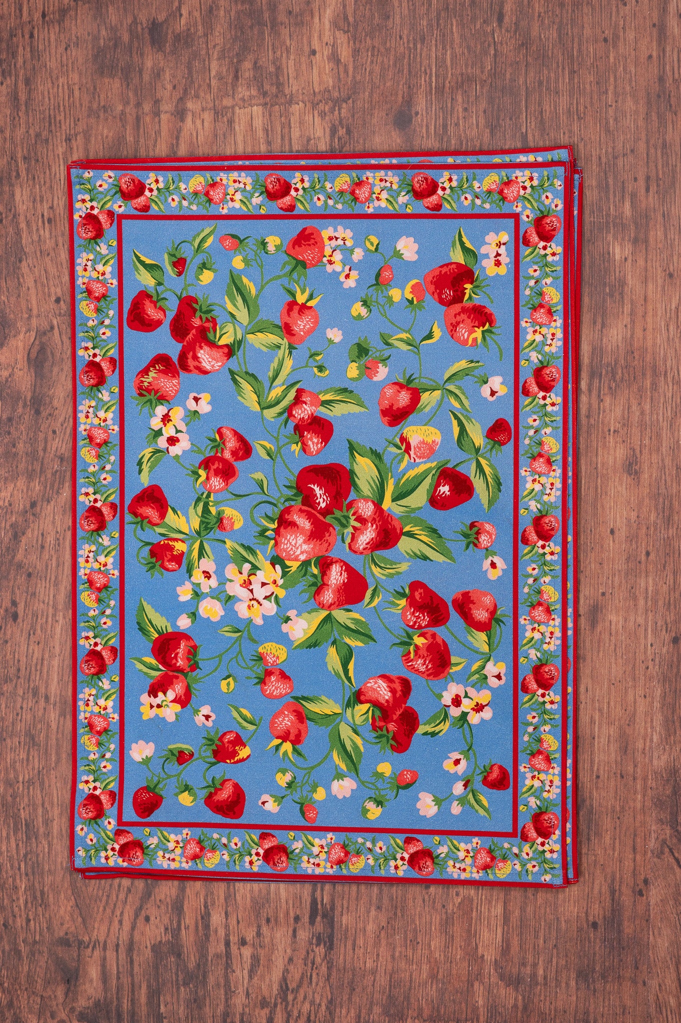 Strawberry Magic Placemats, Set of 4