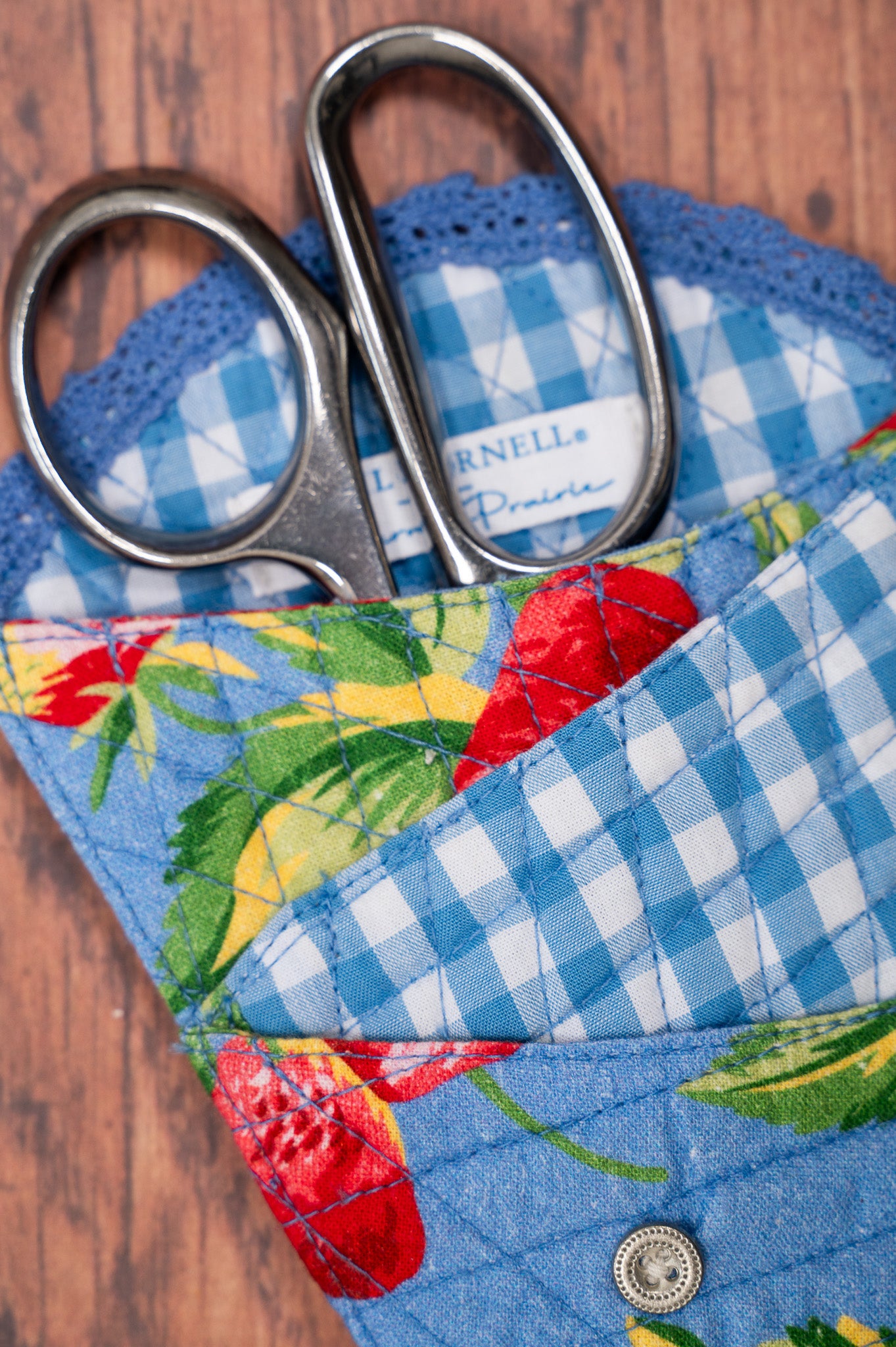 Strawberry Magic Patchwork Scissor Sleeve