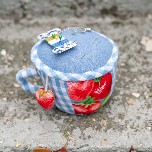 Strawberry Magic Teacup Pincushion Set
