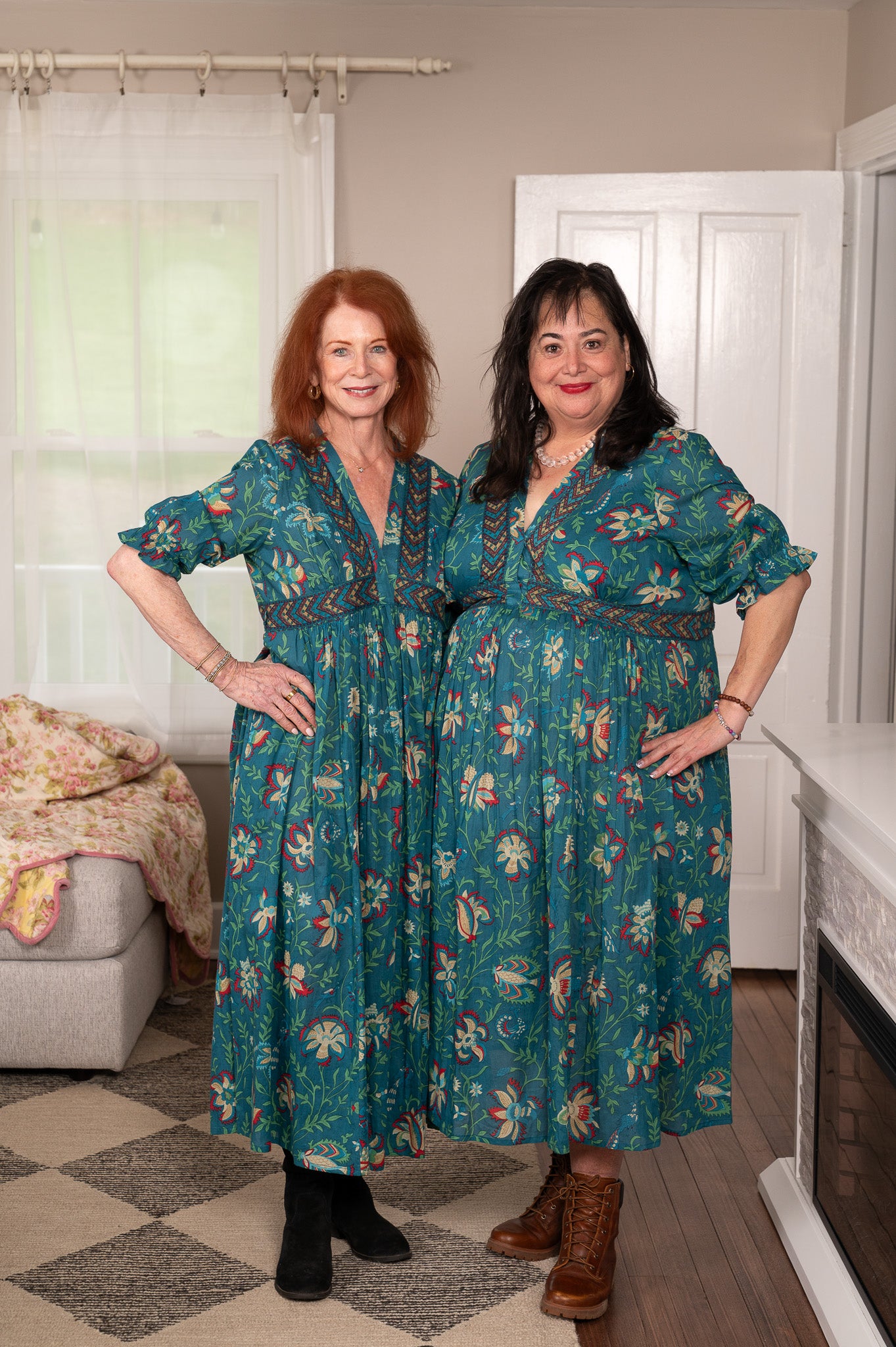 April Cornell Women's The Hazel Dress, deep teal, XL