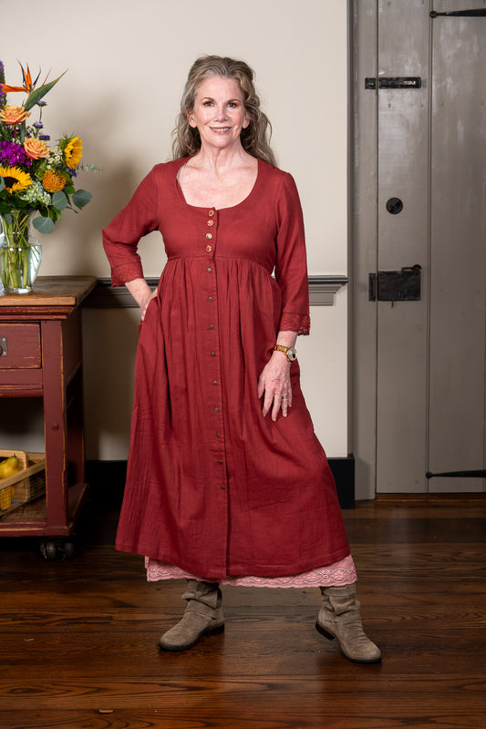 The Heartland Dress in Rose