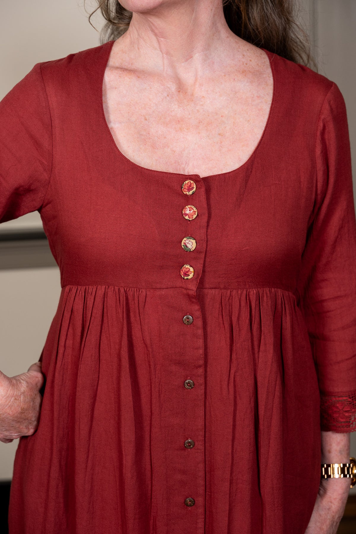 The Heartland Dress in Rose