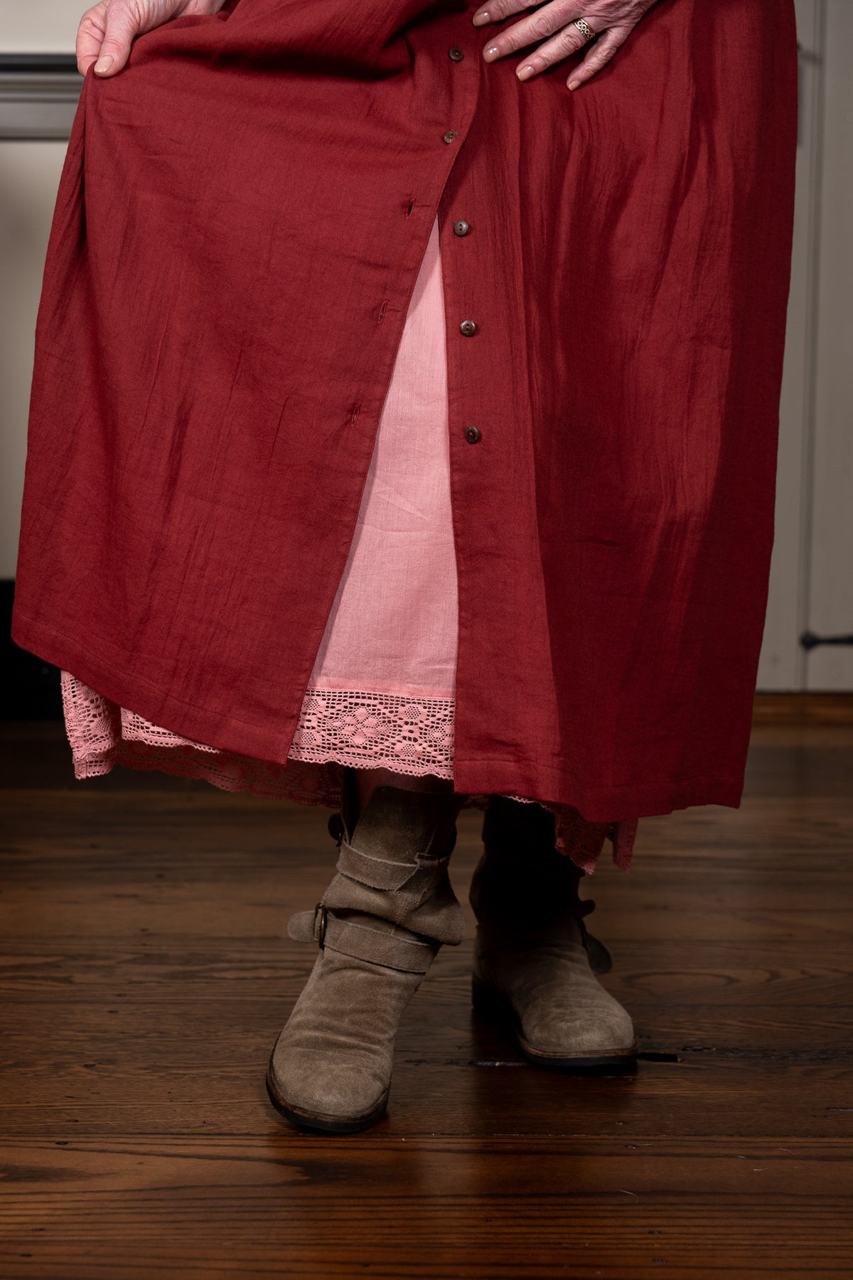 The Heartland Dress in Rose
