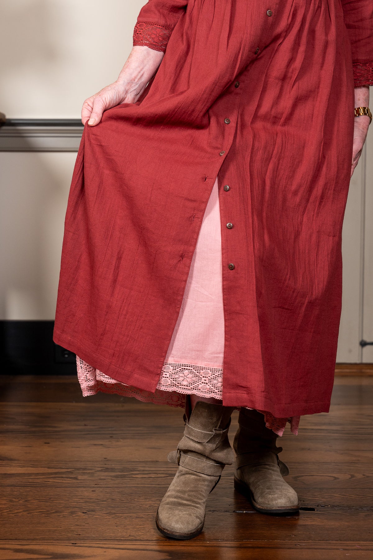 The Heartland Dress in Rose