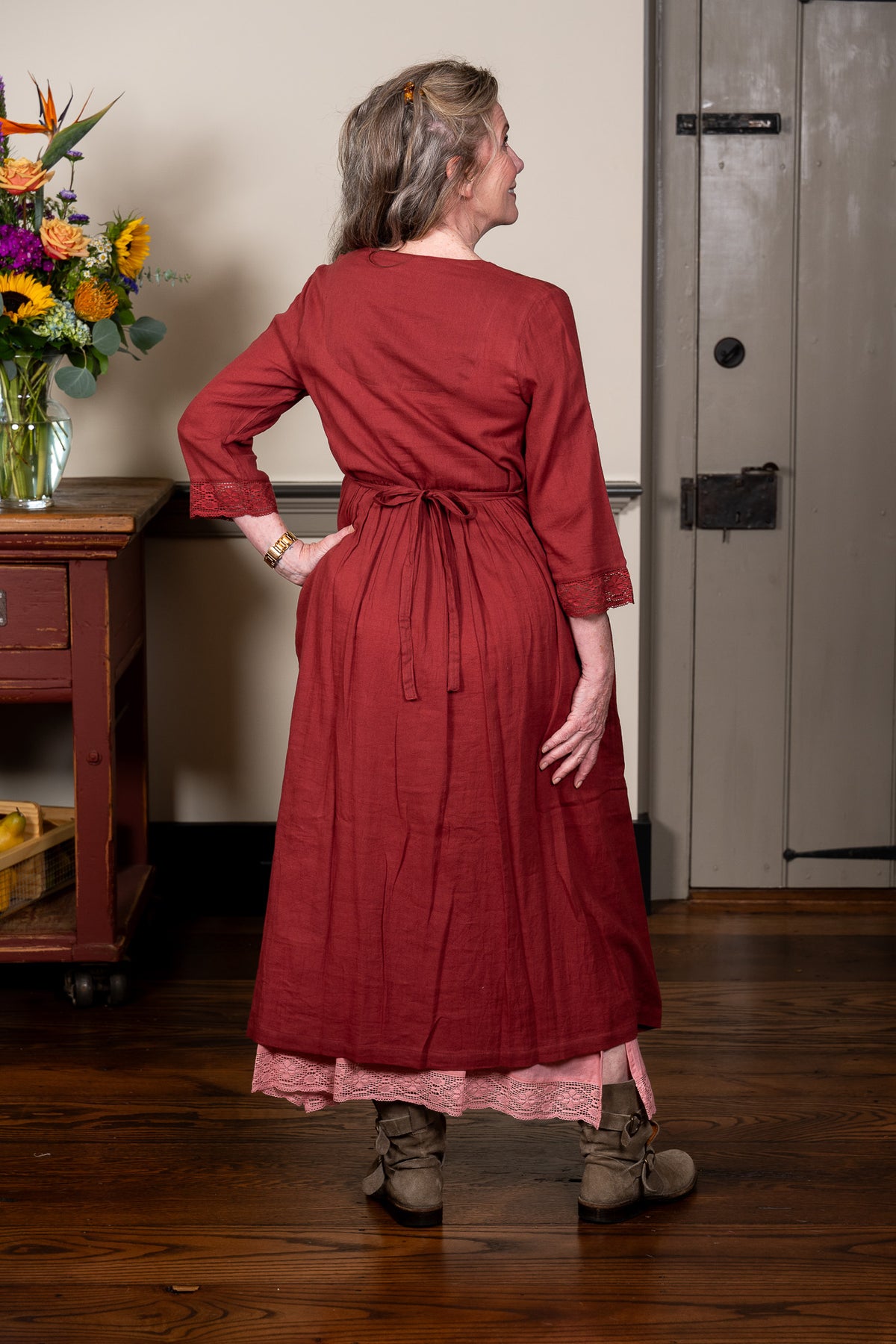 The Heartland Dress in Rose