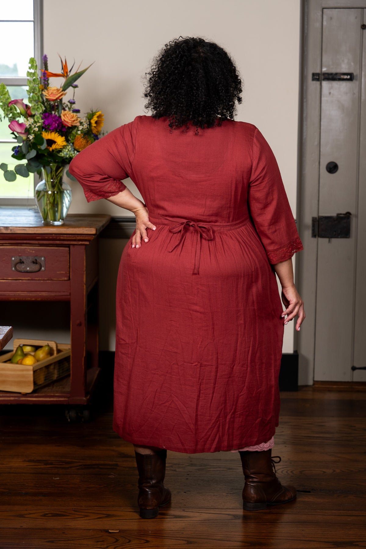 The Heartland Dress in Rose