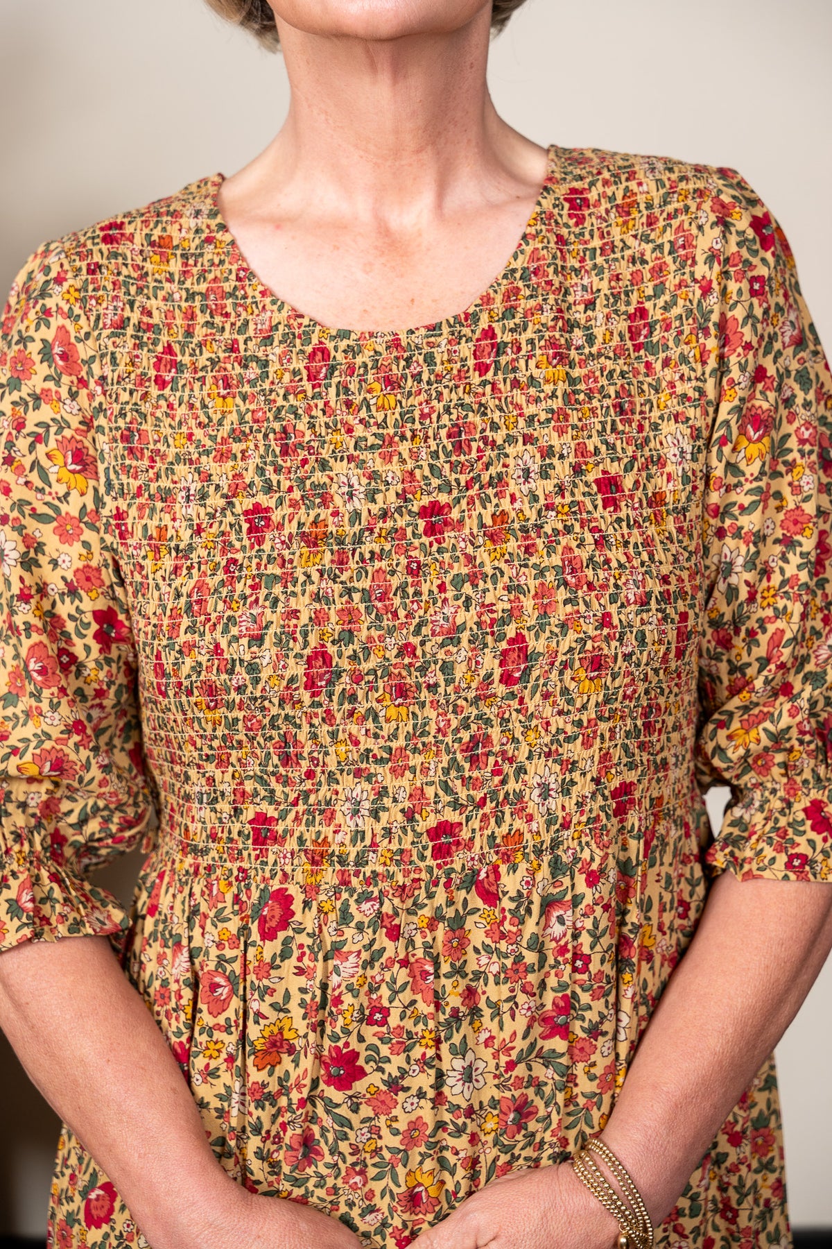 The Heather Fields Dress in Golden Meadow