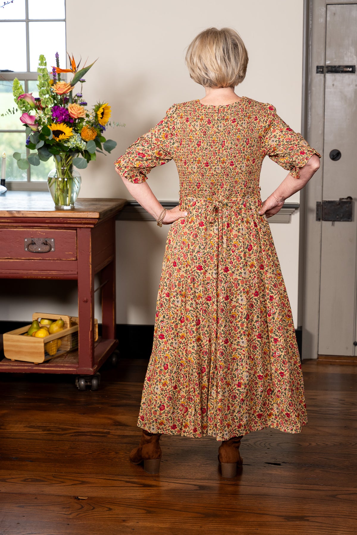The Heather Fields Dress in Golden Meadow