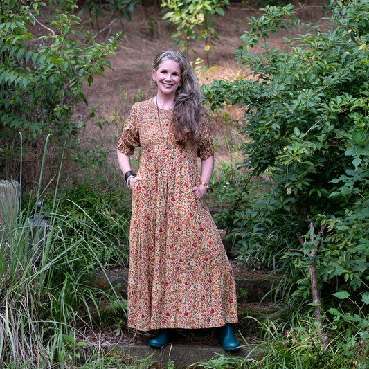 The Heather Fields Dress in Golden Meadow